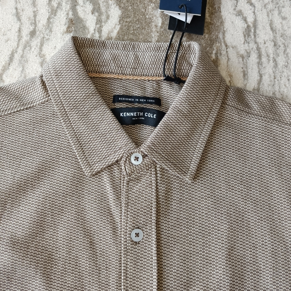 Kenneth Cole Men's Mobility Knit Shirt New Size Medium